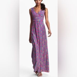 Vintage Lilly Pulitzer Sloan Seahorse Cotton Maxi Dress